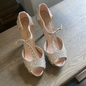 Champagne Gold High Heels Size 10